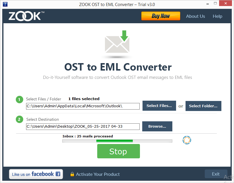 click convert button