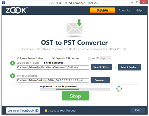 click convert button